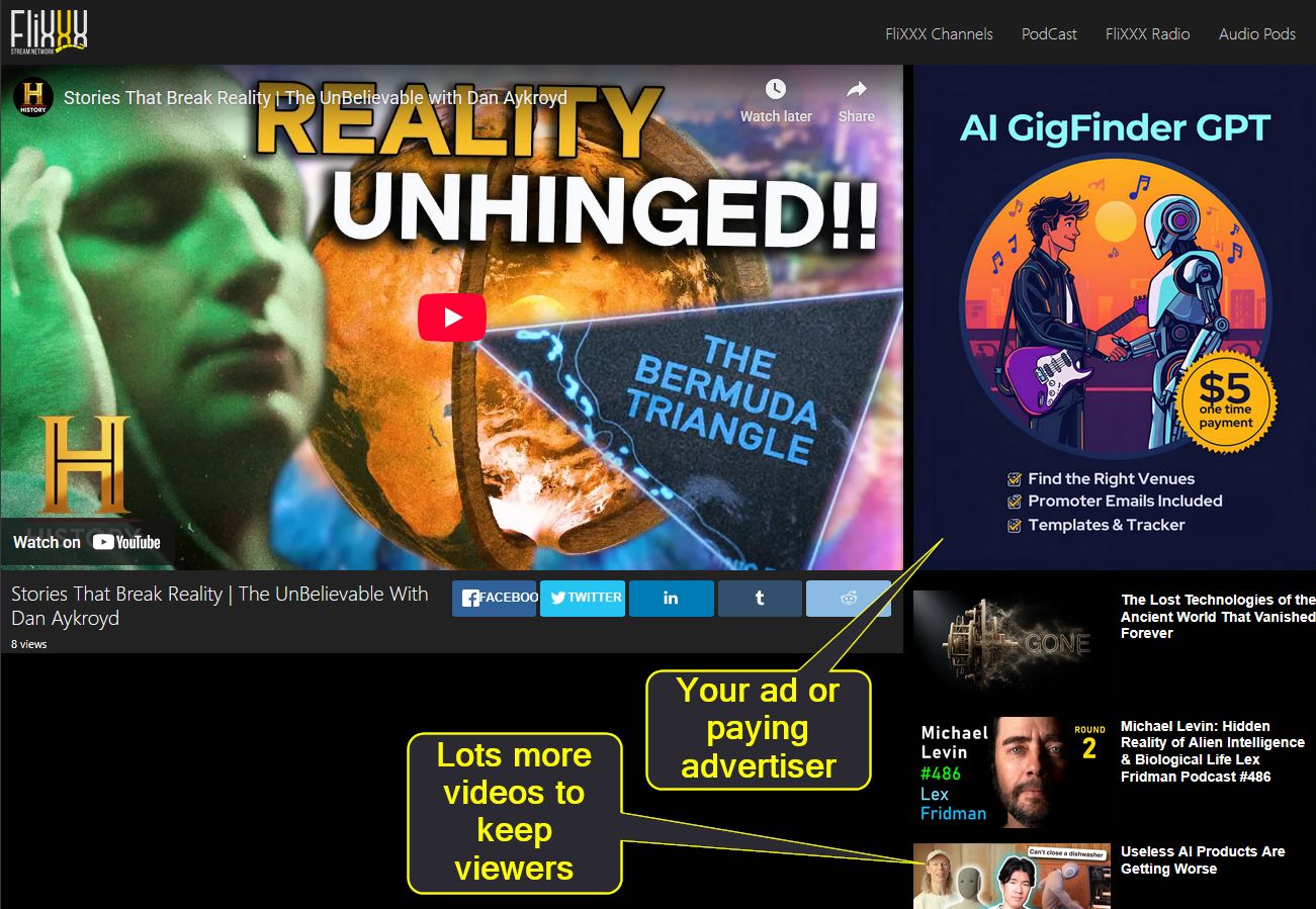 Image showing the video page